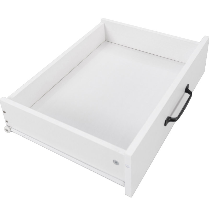 Îlot de cuisine avec compartiment poubelle, comptoir rabattable, étagère à épices, porte-serviettes, poubelle multifonctions fixe, comptoir, étagère, blanc