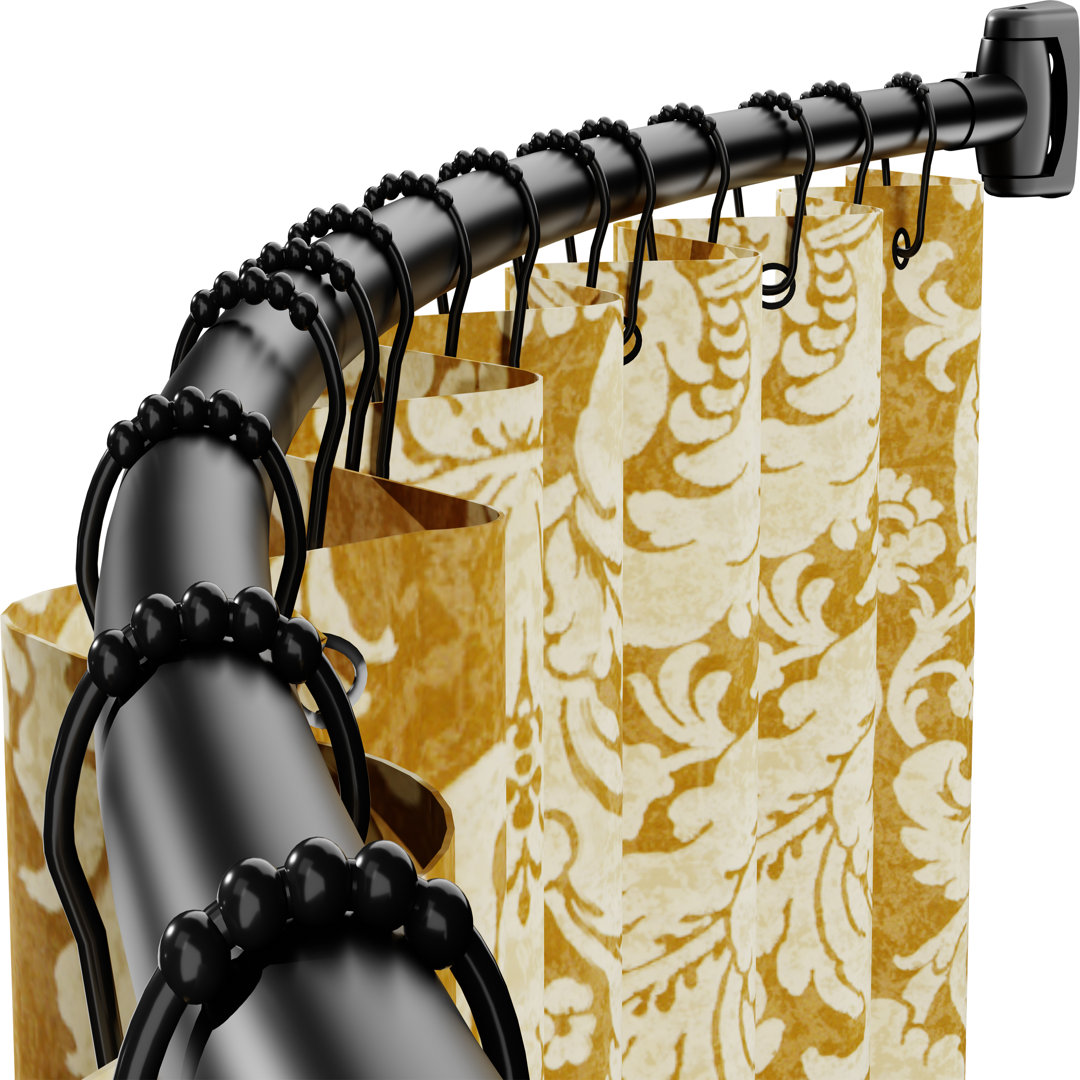 182.88cm Curved Drill / Screw Shower Curtain Pole