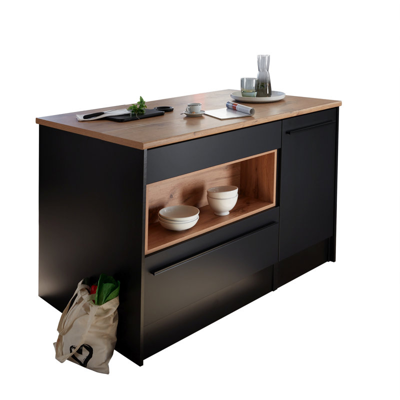 Mickala 145 Cm Kitchen Island, Brown