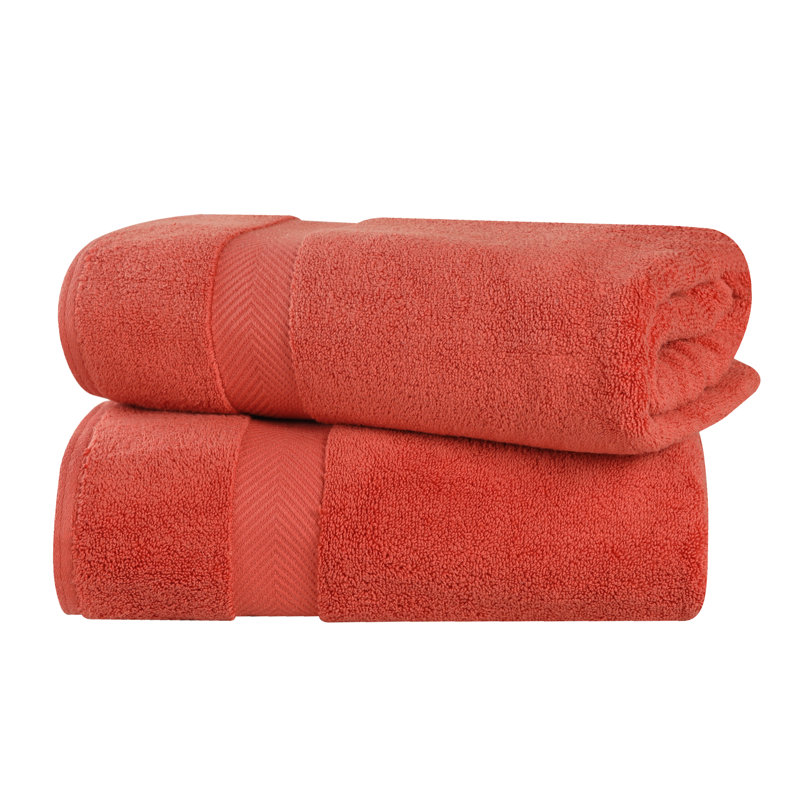 Drap de bain 100% coton Hamachi, Brique