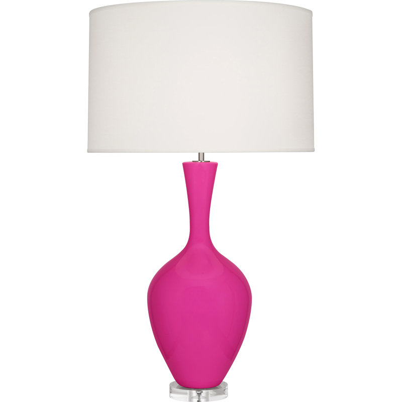 Audrey Table Lamp, Razzle Rose