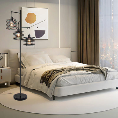 Ailyn 161cm Black Tree Floor Lamp
