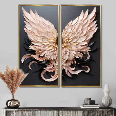 Minimalism Angel Wings - Modern Canvas Prints