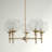 Hunter Xidane With Clear Glass 5 Light Chandelier Ceiling Light Fixture-73725715
