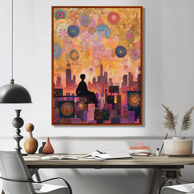 «New Year Fireworks In Big Apple», reproduction d'art murale de New York