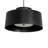 3 - Light Solar Black Drum Pendant