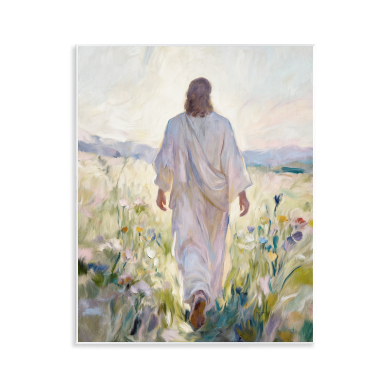 Plaque murale «Wildflower Faithful Follower» par Kim Allen