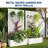 Metal Raised Garden Bed with Trellis & Privacy Screen, 70x45x15 Galvanized Planter Box with Drainage Holes for Patio-1949367784