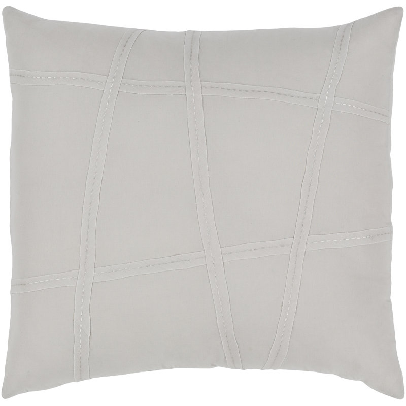 Saloni Geometric Pillowcase, Light Gray