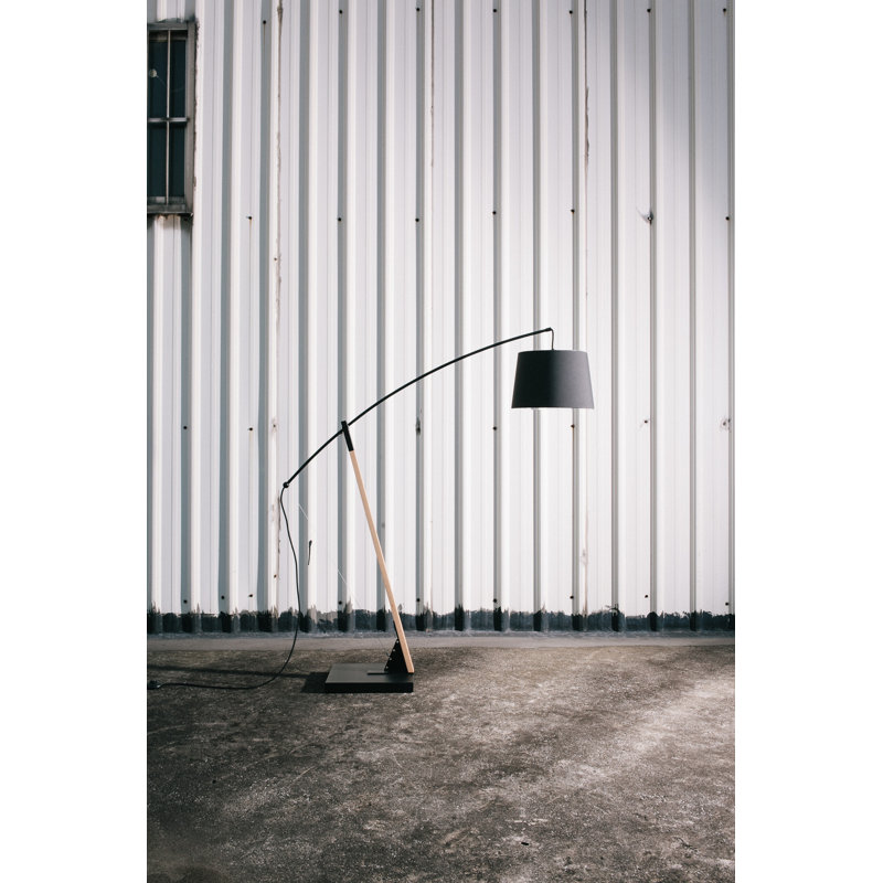 Archer 87.4'' Matt Black Task Floor Lamp
