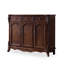 Banc de rangement pour chaussures en bois massif noyer foncé-111692995