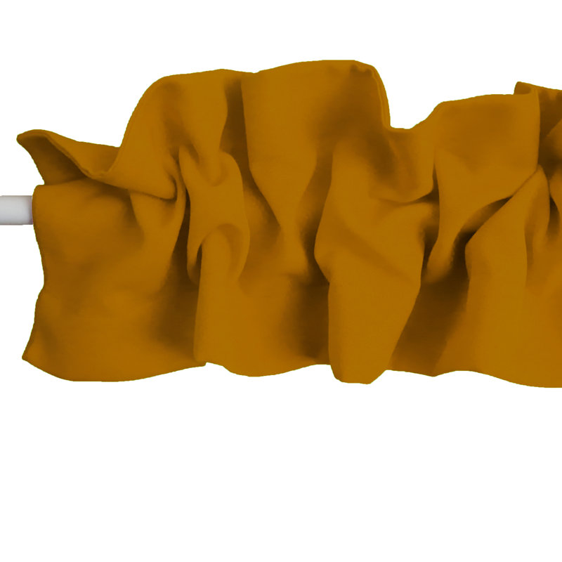 Window Valance, 58" W x 5" L, Mustard