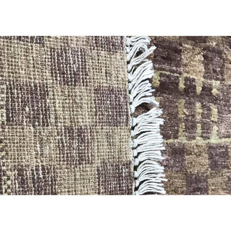 Hand-Knotted High-Quality Gray Area Rug