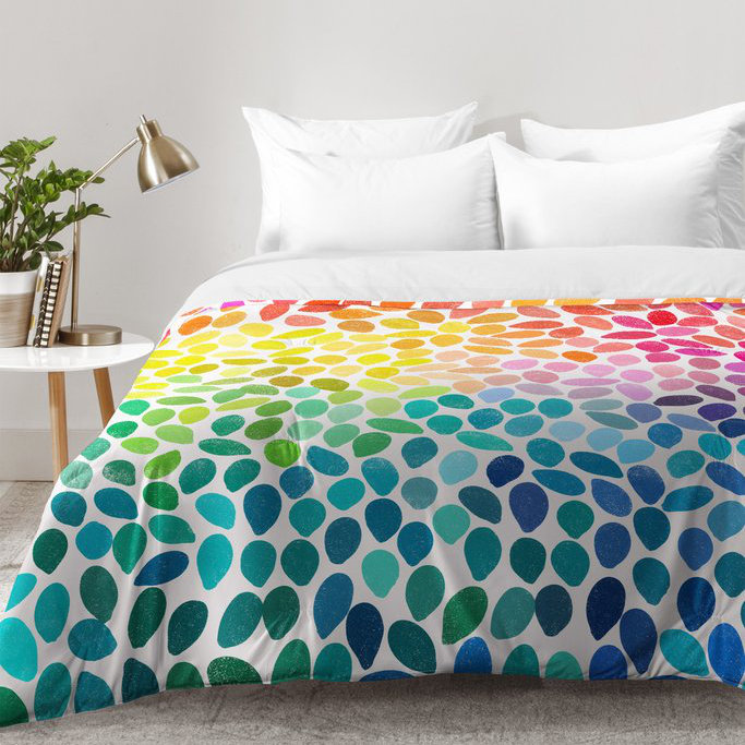 Garima Dhawan Modern & Contemporary Polyester Abstract Comforter, King Comforter + 2 King Shams