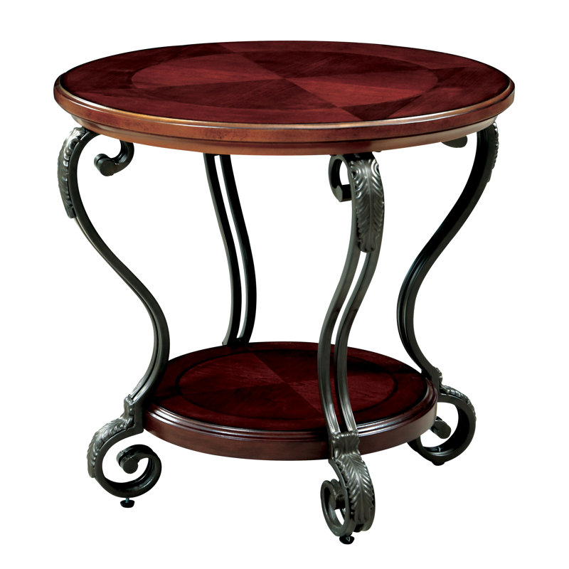 Glass Top End Table