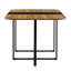 Ensemble de table de salle à manger moderne avec chaises en velours, bois aggloméré et métal, idéal pour les petits espaces