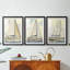 NAUTICAL Series CXIX - Impression sur mesure encadrée de qualité supérieure - 3 pièces-1950197930-1950197932
