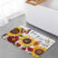 Tapis de cuisine jaune tournesol, 2 tapis de décoration florale pour la cuisine et le salon