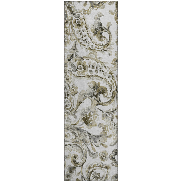 Premium Machine Washable Prisco Brown Rug