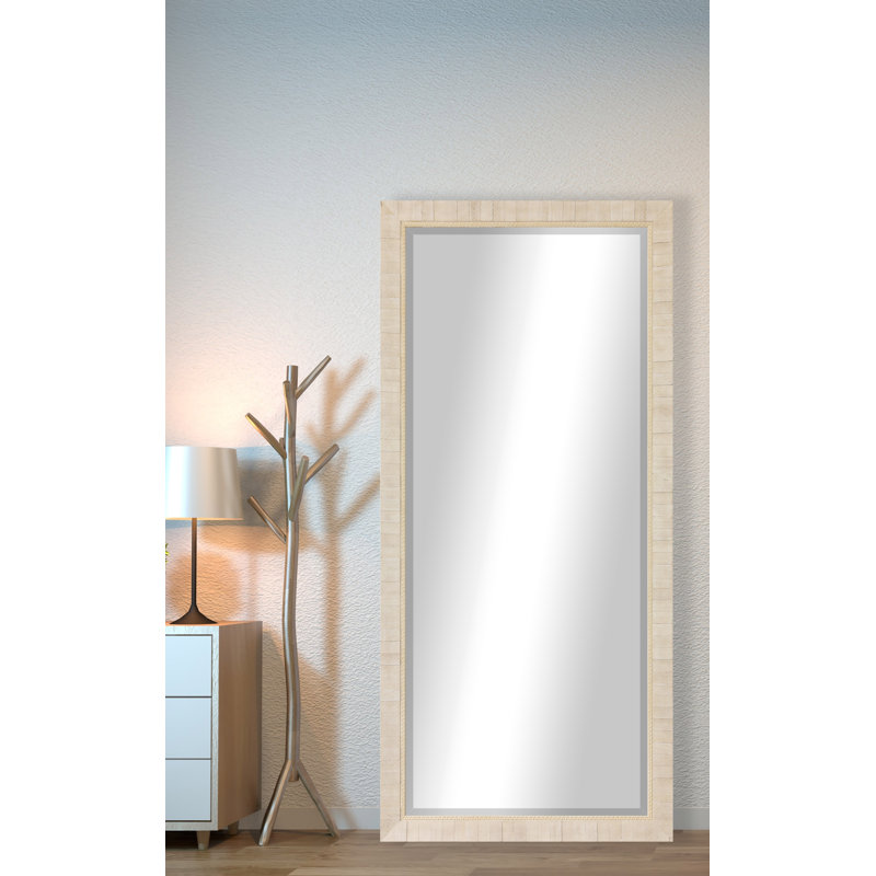 Solid Wood Flat Mirror, 65" H x 30" W