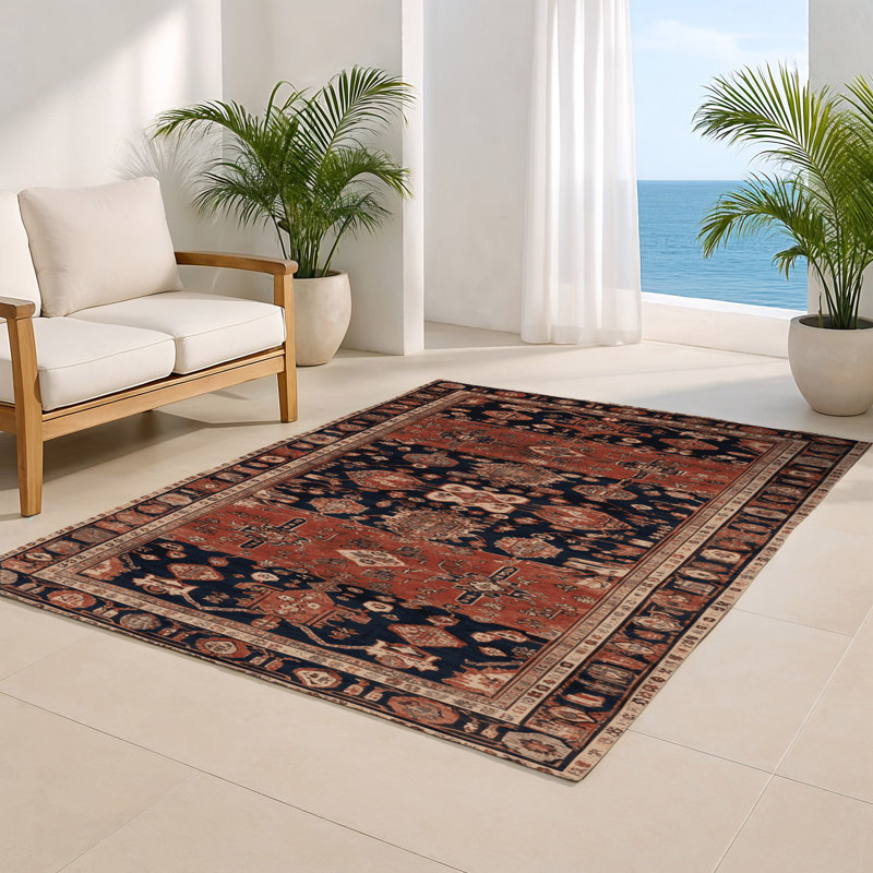 Tapis turc intérieur et extérieur brun, Rectangulaire 2 pi x 3 pi