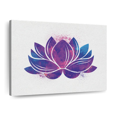 Silhouette de lotus mauve