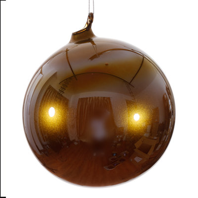 Ornement boule de verre perle