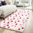 Heart Pattern Plush Rug, Non-Slip Soft Floor Mat for Living Room, Bedroom, and Home Decor-129222707