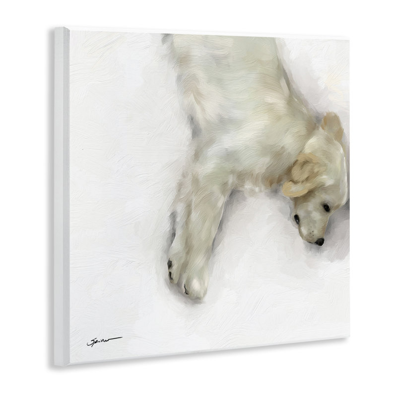Plaque murale Sweet Sweet Sleeping Puppy, design par Mary Sparrow