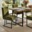 7-Piece Modern Rectangular Dining Table Set For 6 With Upholstered Dining Chairs-445148359