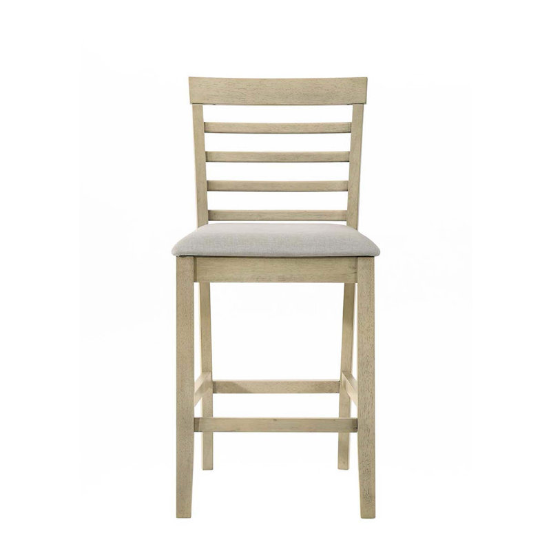 Counter Height 2Pc Dining Pub Height Chairs, Cream