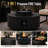 3-Piece Natural Gas Fire Pit Table, 65,000 BTU Propane Smokeless Fire Pit w/Gas Hose, 16" Tank Side Table, Baking Sheet-1807273698-1800683276-1803182259