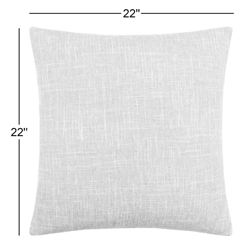 Coussin Danwood, 22 po x 22 po, Olive / Beige, Polyester/ bourre en polyester