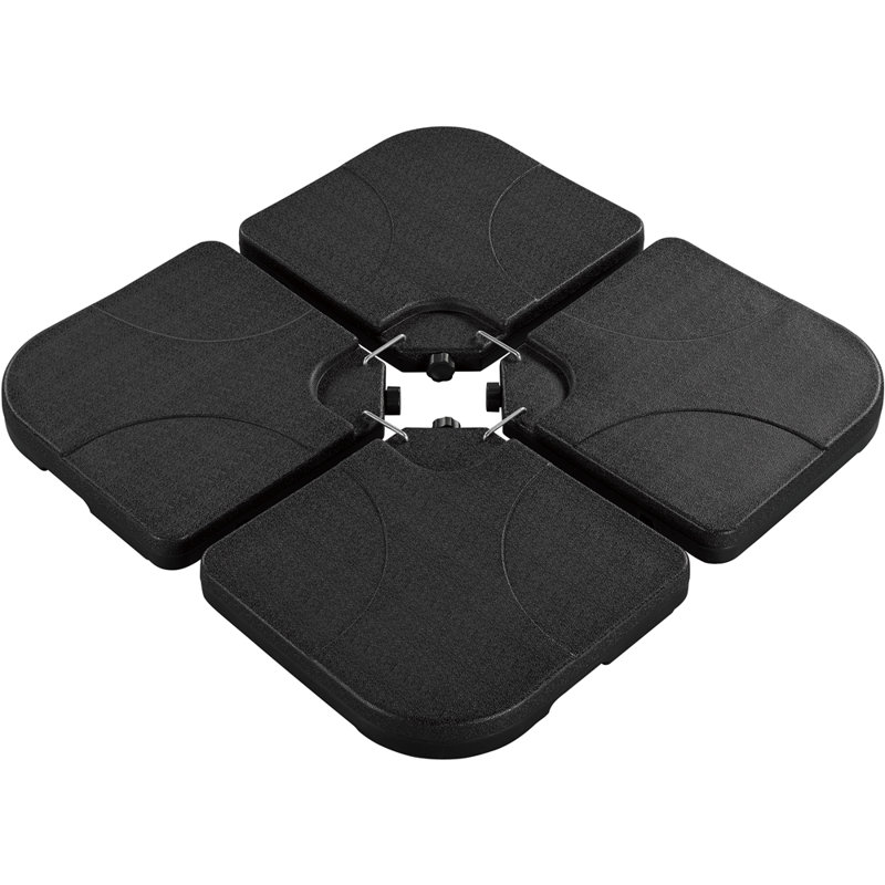 Hylan HDPE 4-Piece 176Lb. Fillable Patio Umbrella Base Stand