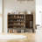 Shoe Cabinet With 3 Rattan Doors, 7-Tier Shoe Storage Cabinet With Adjustable Shelves-2058920672