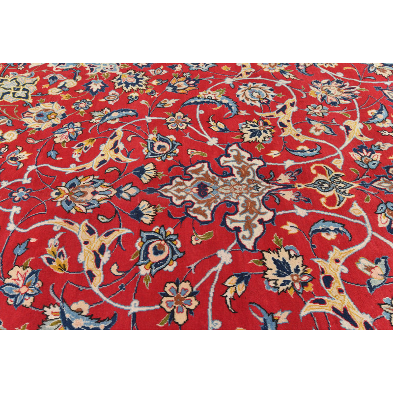Tapis oriental rouge unique 10X13 One-of-a-Kind