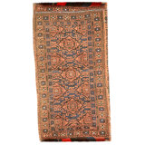 Hand Knotted Wool Area Rug in Red