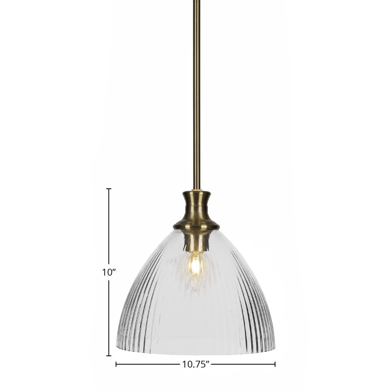 Luminaire suspendu suspendu Chestle, Laiton New Age