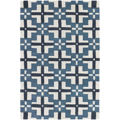 Parson Gray Designer Blue/Ivory Rug