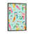 Toile encadrée de bois rustique foncé sélectionné