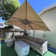 Gertha 9' x 12' Rectangular Double Top Cantilever Tilting Umbrella with Base and 360° Rotation