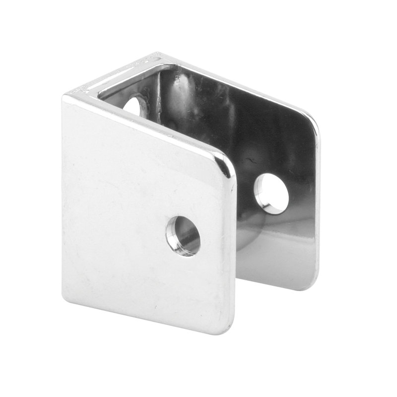 U-bracket for 1-1/4 in. Panels, Zinc Alloy, Chrome Plated with Fasteners (Single Pack)