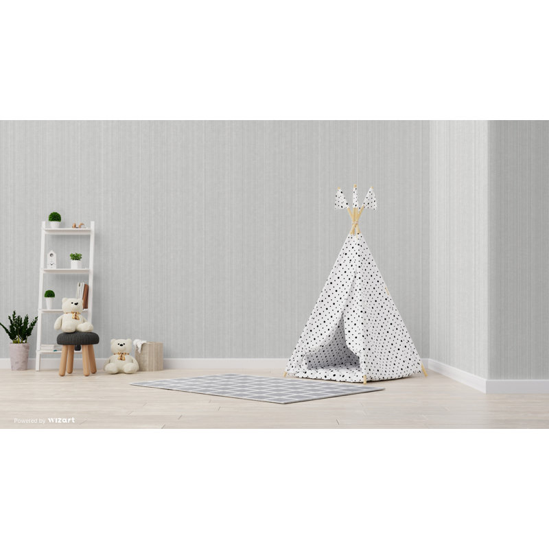 Eddy 10.05m x 53cm Wallpaper Roll, Silver