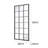 Decorative Large Rectangle Metal Window Pane Wall Mirror-1813672785