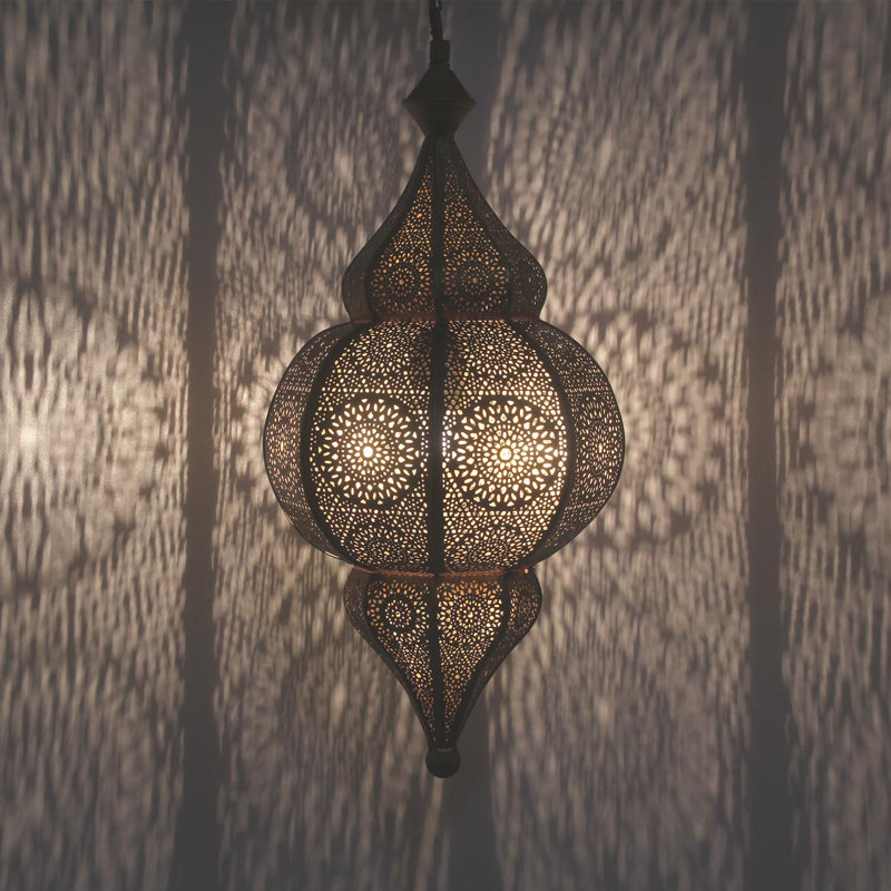 Pendant light 1-light Edgardo, Gold