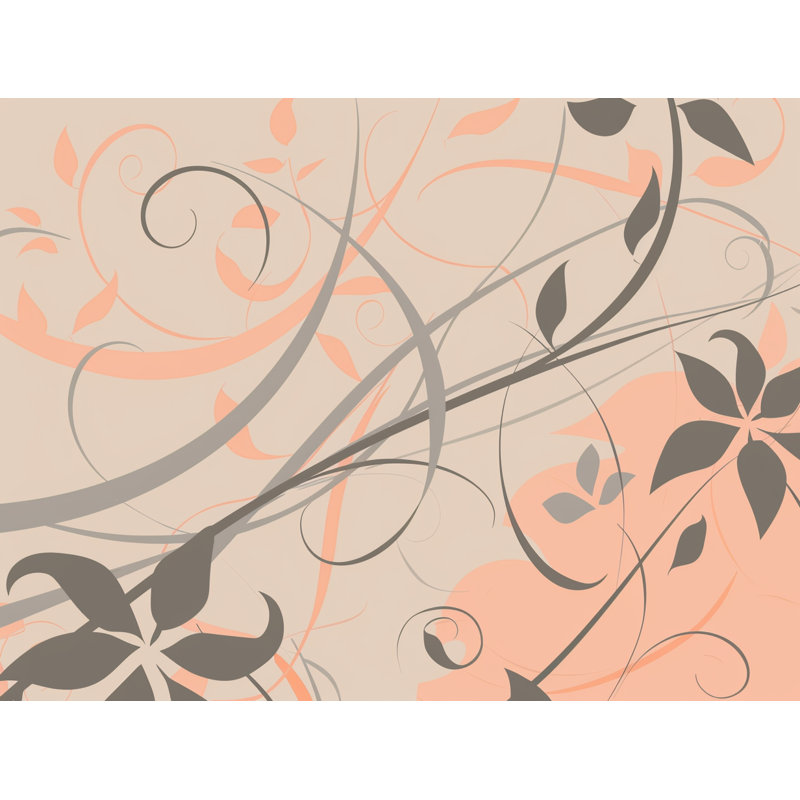 Édredon floral Illustration de la nature Contraste, Édredon simple