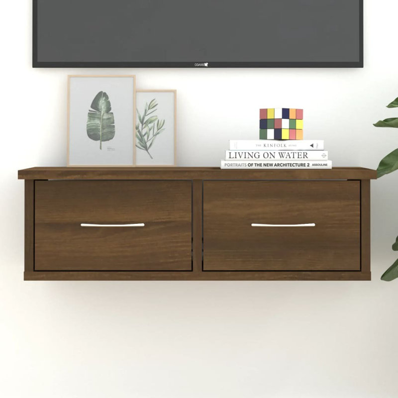 Armoire flottante vidaXL, Chêne brun
