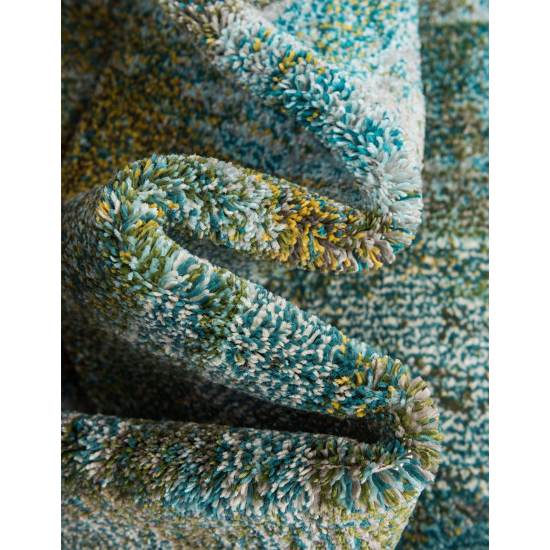 Rizer Washable Abstract Indoor Rug, Round 6'1"