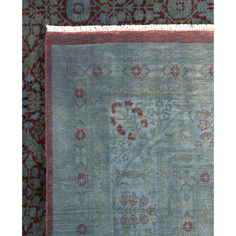 Overdyed One-of-a-Kind 12' 2" X 17' 4" Hand Knotted Area Rug