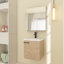 Ensemble de meuble-lavabo simple 18,1 po avec plateau en céramique Teaghan